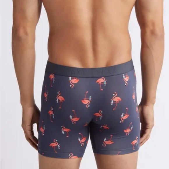 SAXX Ballpark Vibe Super Soft Flamingo Boxer Brief - Picture 2 of 10